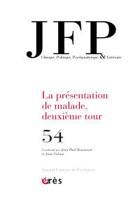 La présentation de malade, deuxième tour